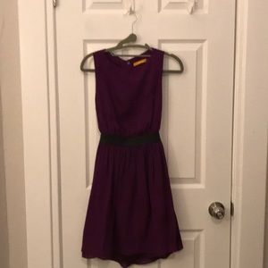 Alice + Olivia cutout dress w/ leather waist